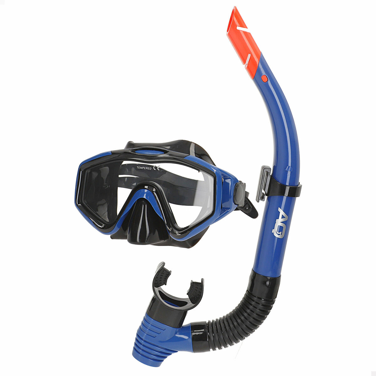 Snorkel och cyklop AquaSport Blå Röd (6 antal) - 2