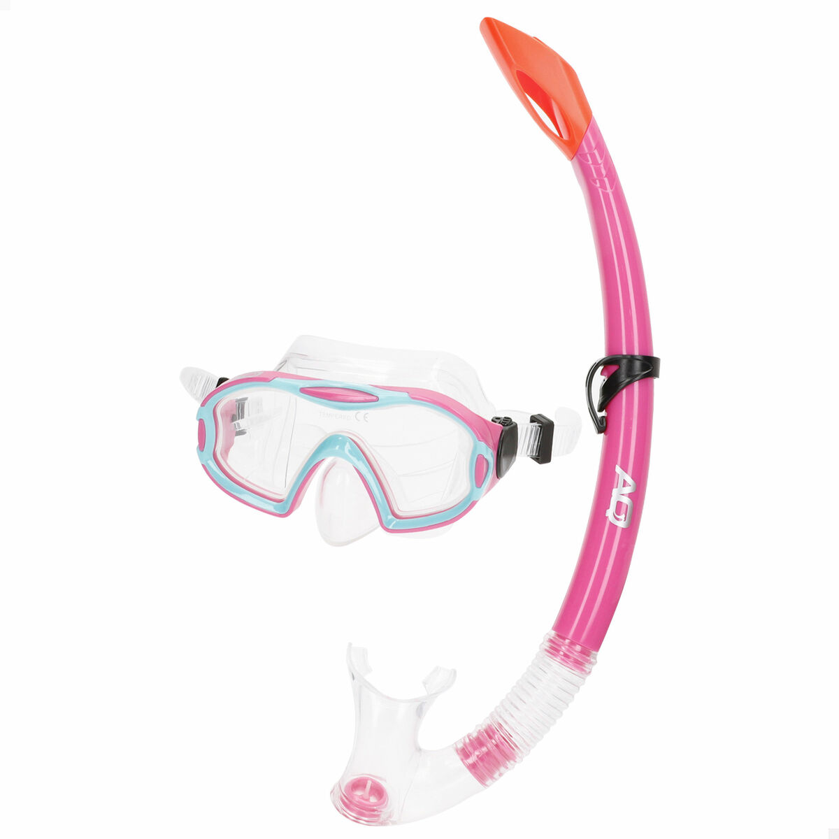 Snorkel och cyklop AquaSport Blå Rosa (6 antal) - 2