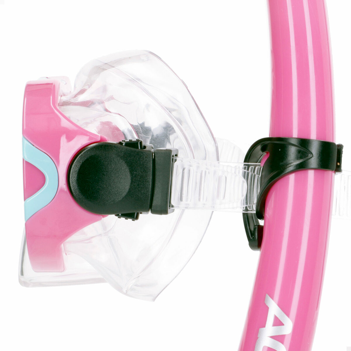 Snorkel och cyklop AquaSport Blå Rosa (6 antal) - 3