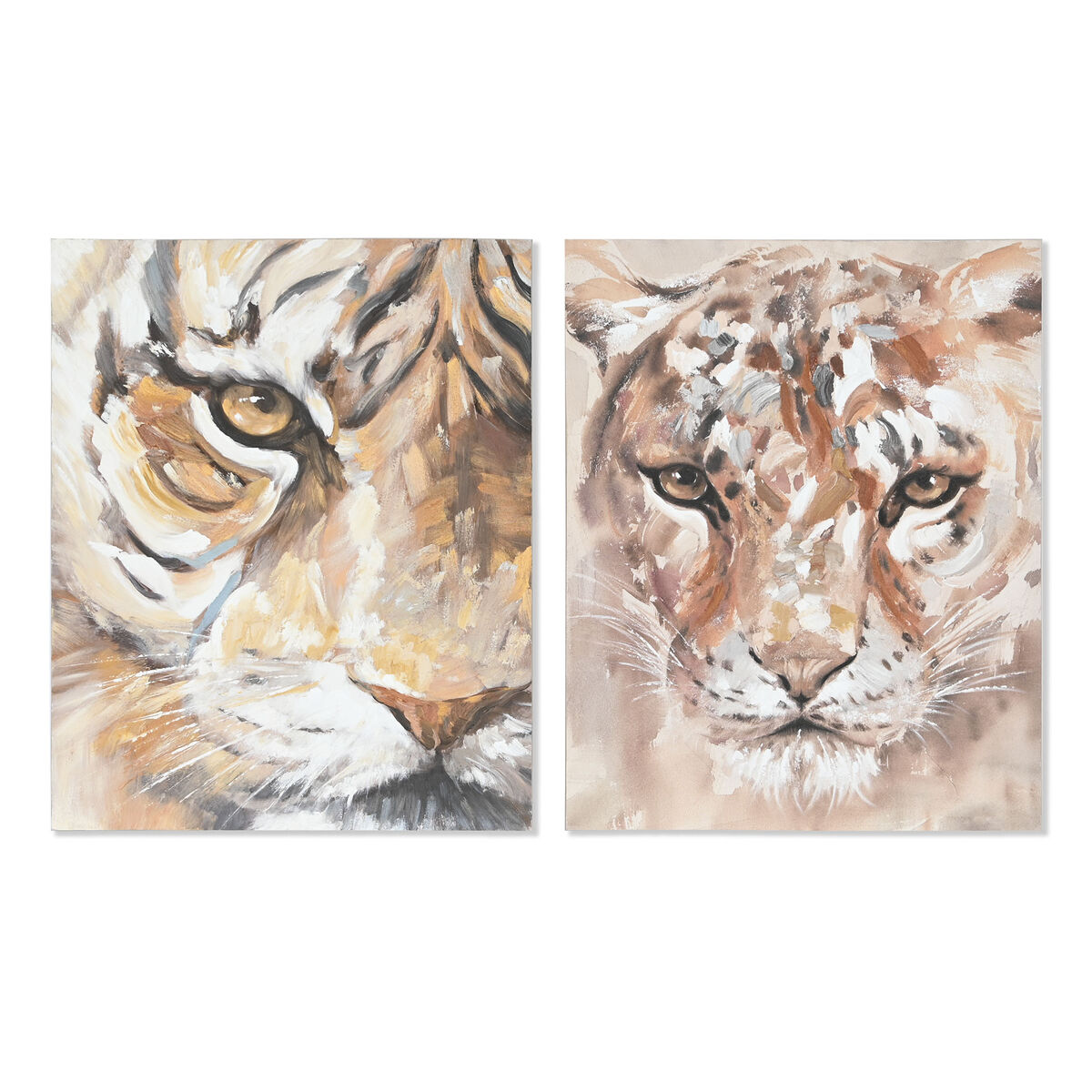 Kanvas Home ESPRIT Furu Kanvas 80 x 3,7 x 100 cm - 6