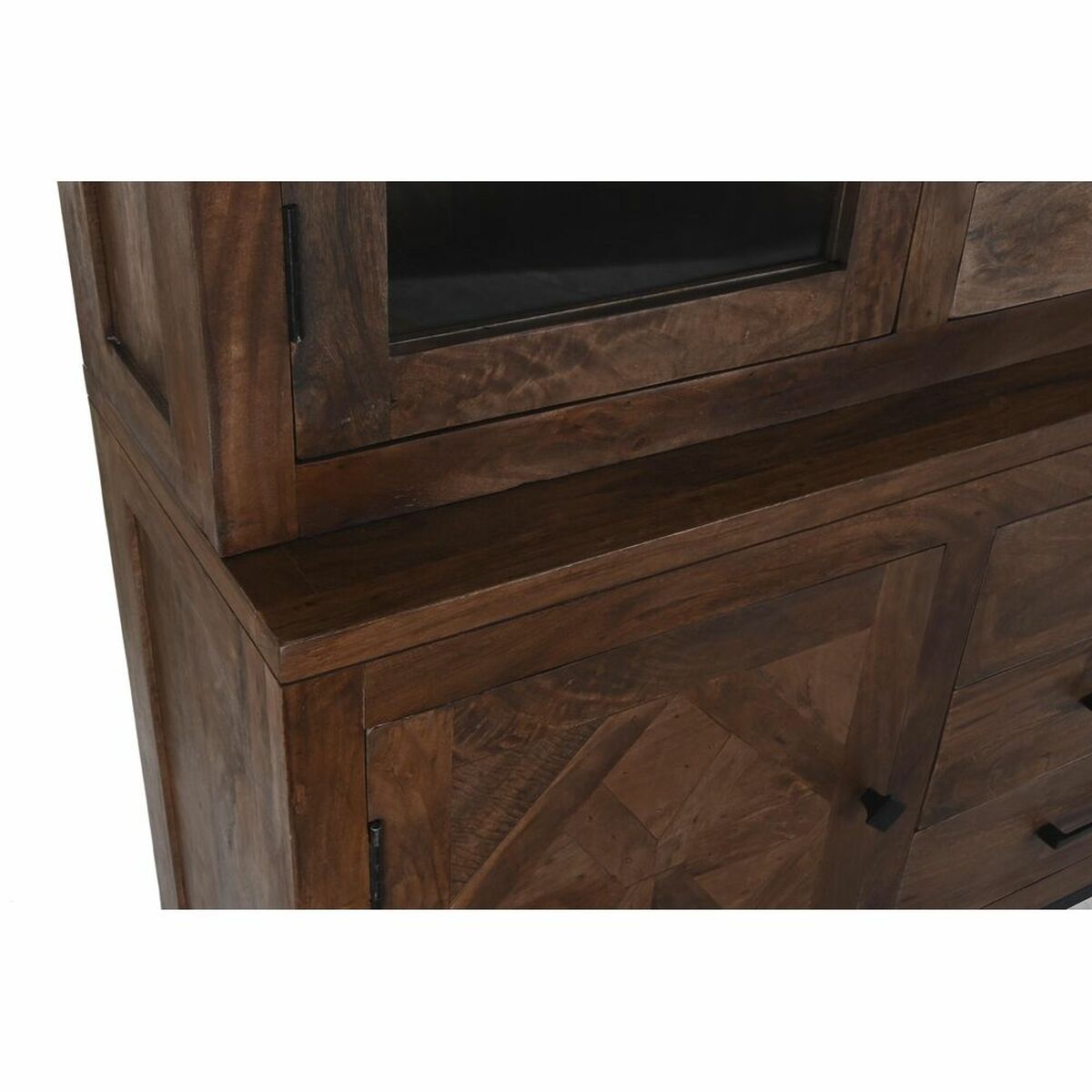 Visningsställ DKD Home Decor Brun Teak Metall (160 x 40 x 175 cm) - 2