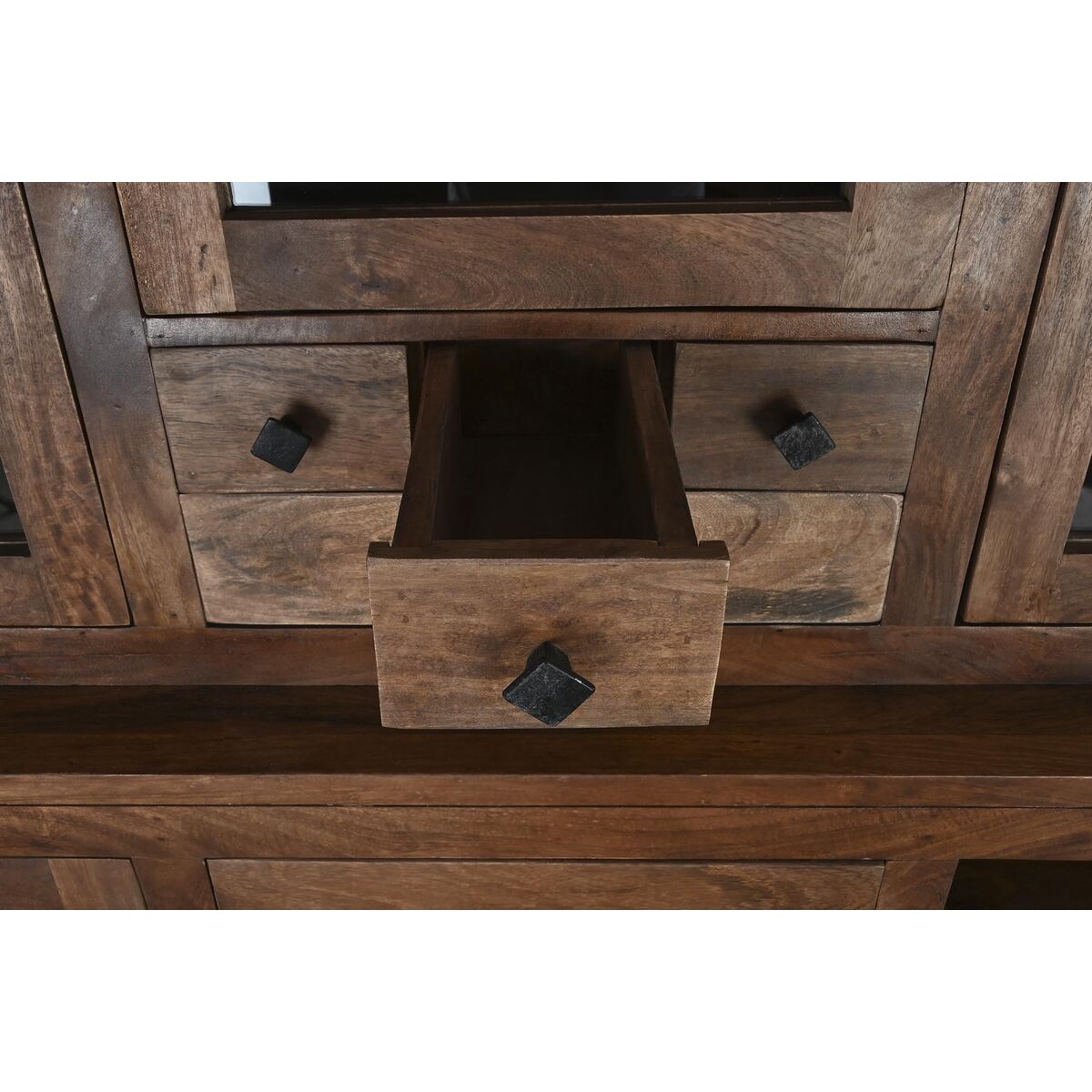 Visningsställ DKD Home Decor Brun Teak Metall (160 x 40 x 175 cm) - 5