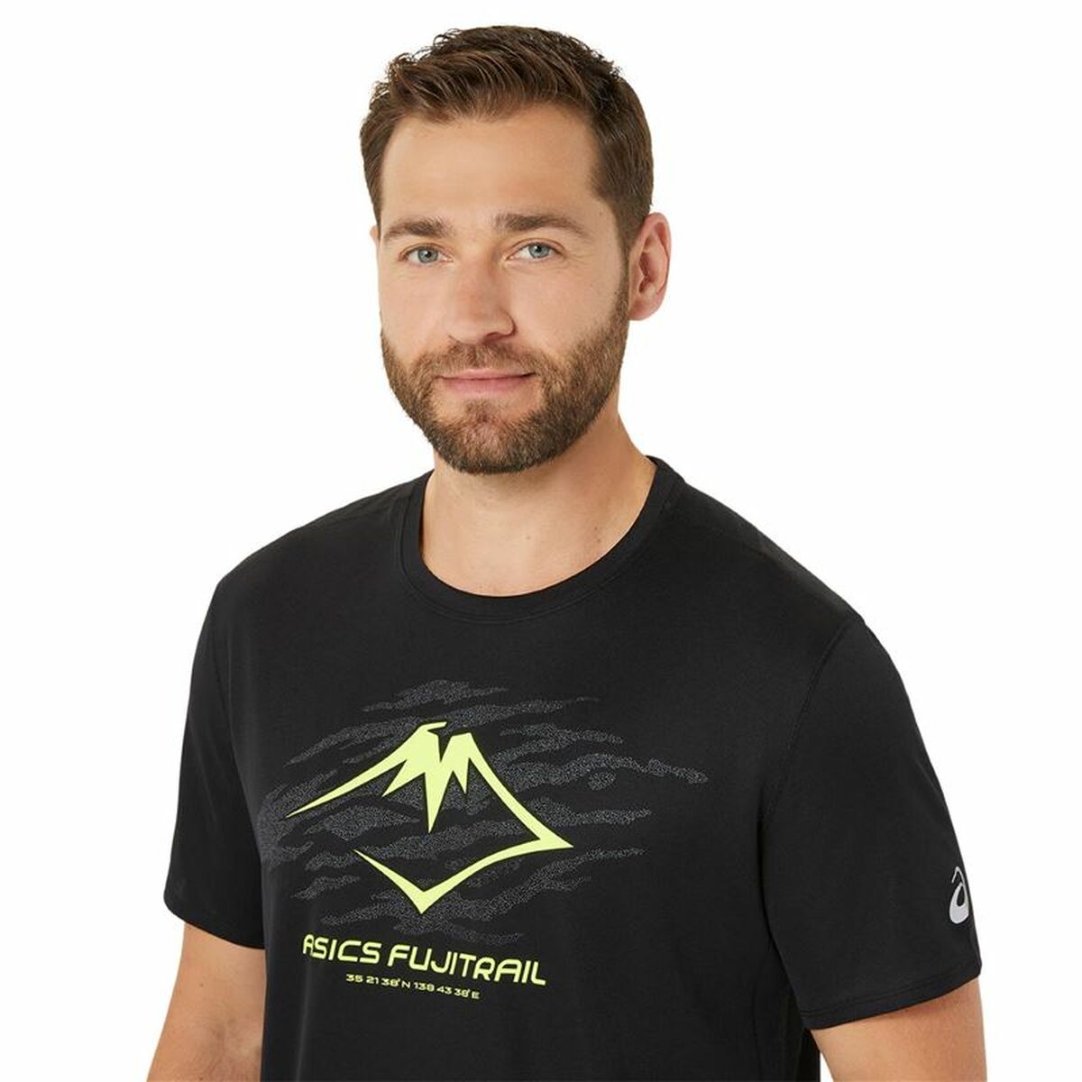 T-shirt med kortärm Herr Asics Fujitrail Logo Ss Top Svart - 4