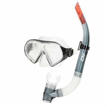 Snorkel och cyklop AquaSport Röd Grå (6 antal)