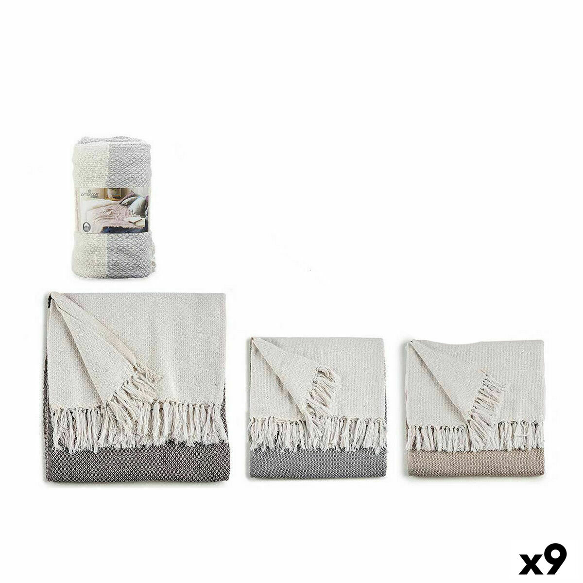 Sofföverdrag Gift Decor Brun Grå Naturell 180 x 240 cm 16 x 32 x 16 cm 16 x 13 x 40 cm 16 x 32 x 13 cm Poäng (9 antal)