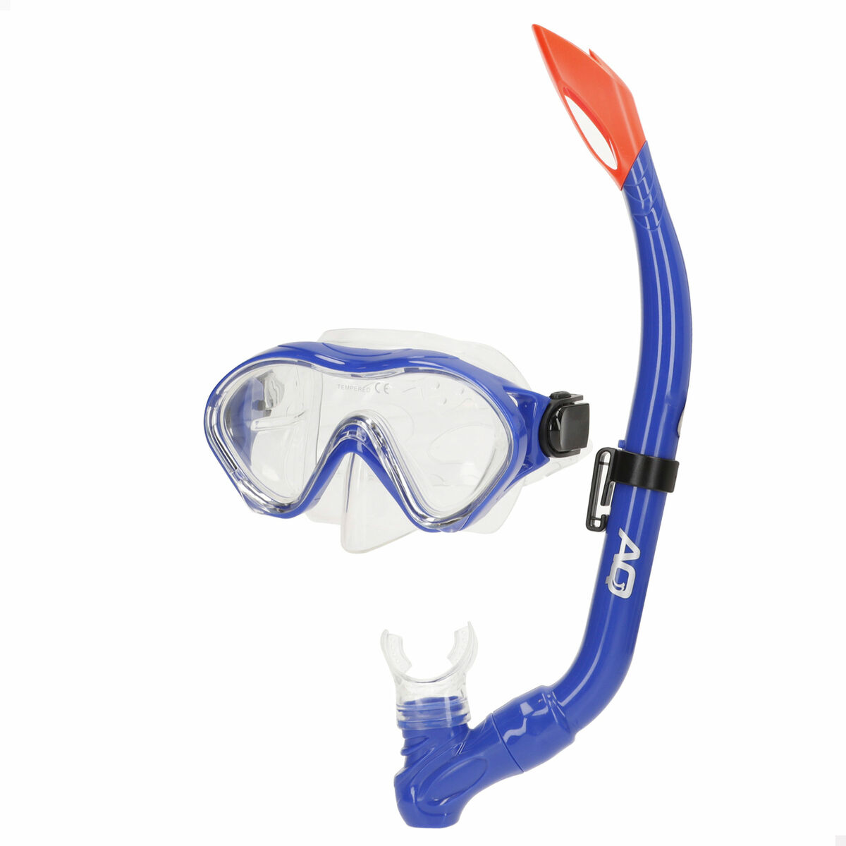 Snorkel och cyklop AquaSport Blå Rosa (6 antal) - 2