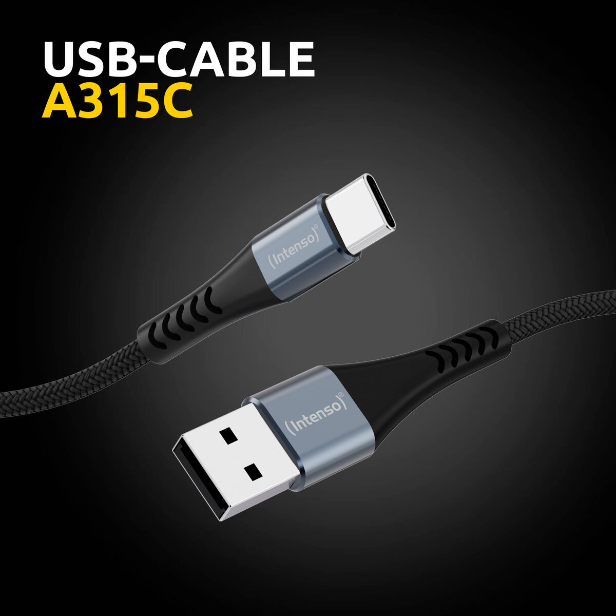 USB A till USB-C Kabel INTENSO A315C Svart - 3