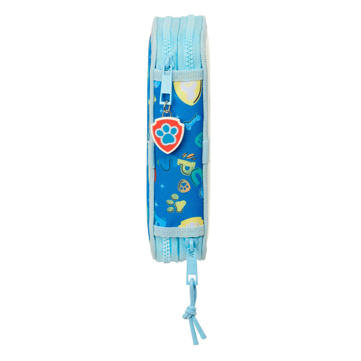 Dubbelt pennfodral The Paw Patrol Pups rule Blå 12.5 x 19.5 x 4 cm 28 Delar - 3