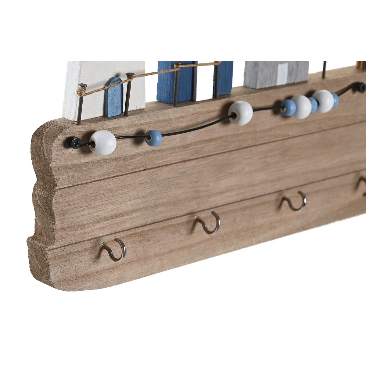 Väggmonterad rockhängare DKD Home Decor Trä MDF (34,5 x 1,5 x 21,5 cm) - 3