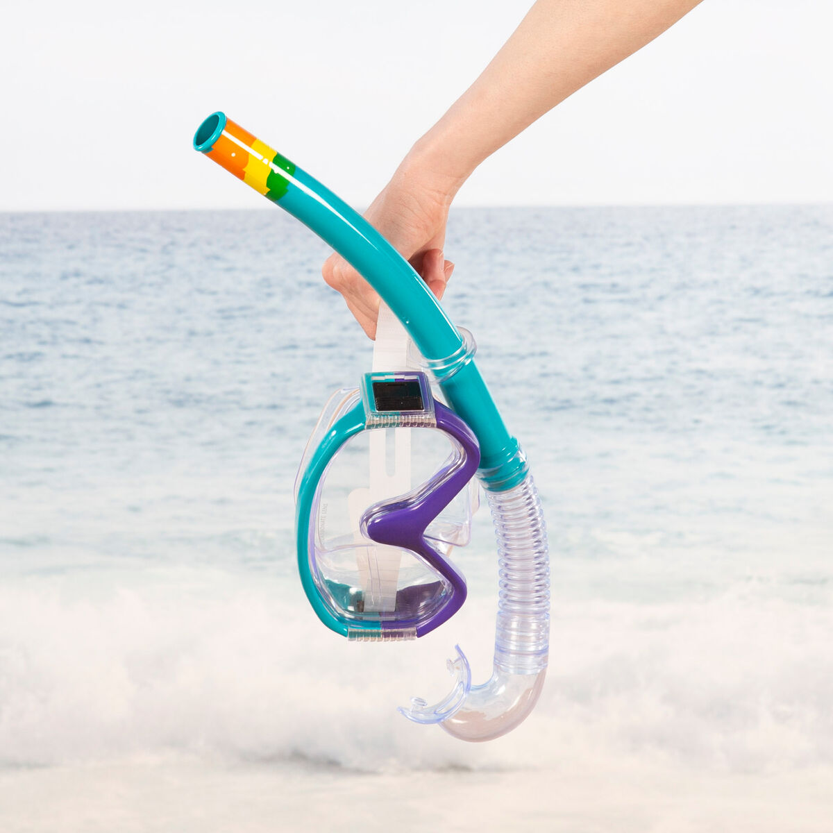 Snorkel och cyklop AquaSport Turkos (6 antal) - 3