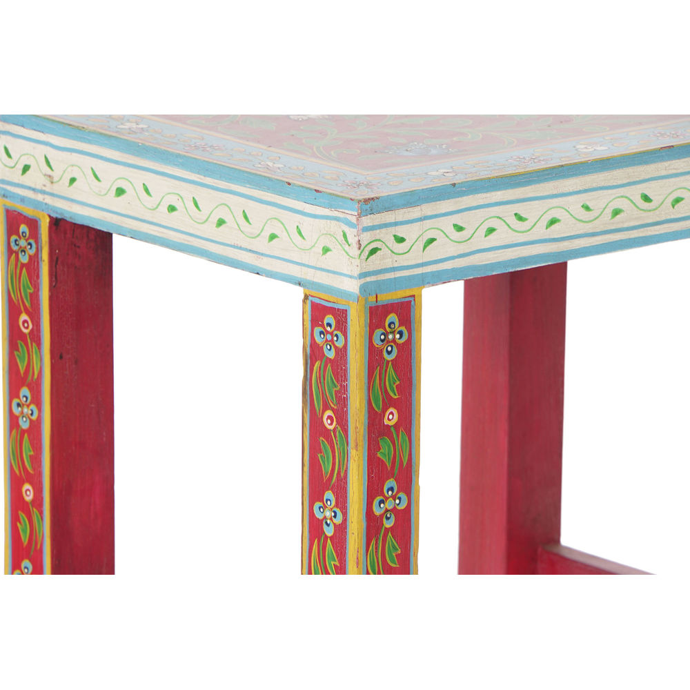 Sidobord DKD Home Decor 8424001853243 Naturell Multicolour Akryl Mangoträ 45 x 30 x 45 cm - 2