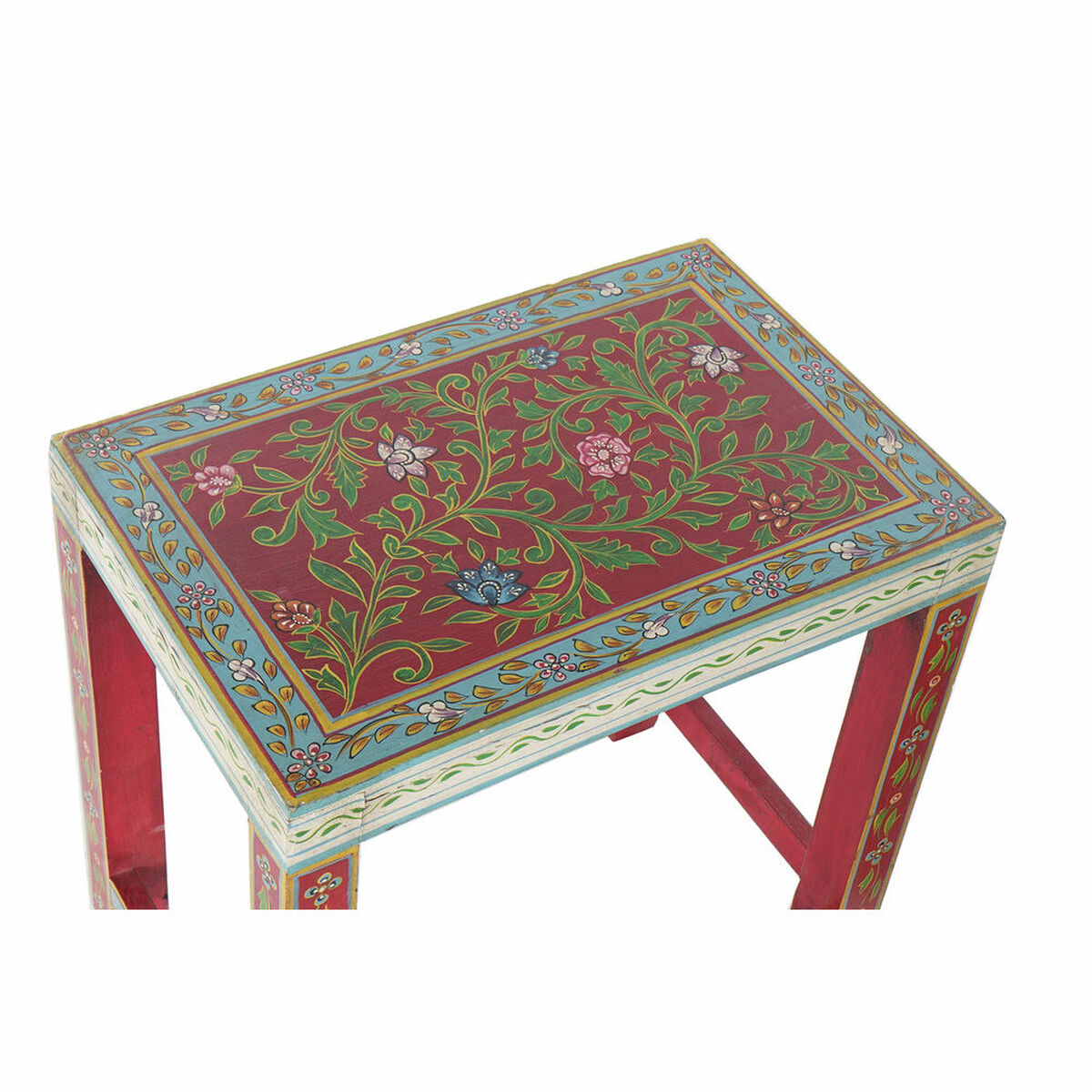 Sidobord DKD Home Decor 8424001853243 Naturell Multicolour Akryl Mangoträ 45 x 30 x 45 cm - 6