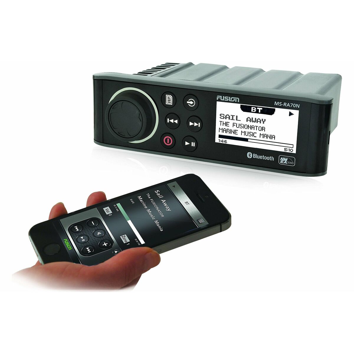 Radio Fusion Marine MS-RA70N Svart - 6