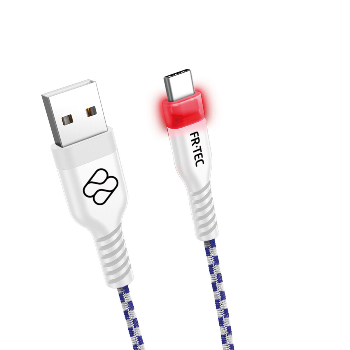 USB A till USB C Kabel FR-TEC FT0030 Vit 3 m - 2