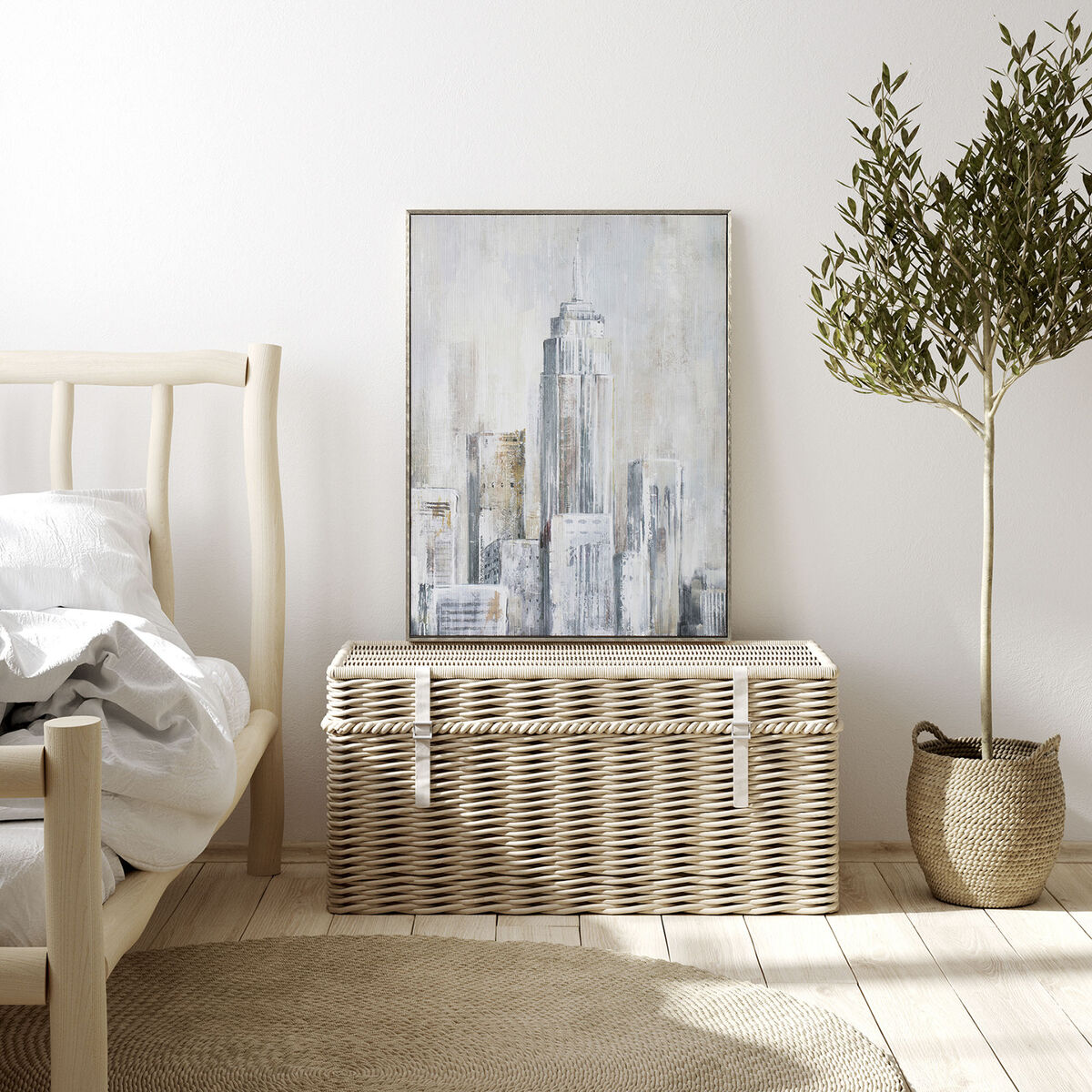 Tavla Home ESPRIT New York Loft 60 x 2,4 x 80 cm (2 antal) - 2