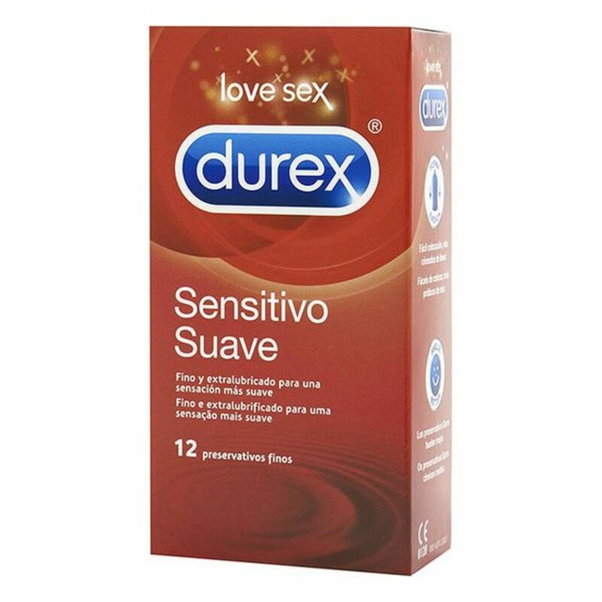 Kondomer Durex Sensitivo Suave Ø 5,6 cm (12 uds) - 2