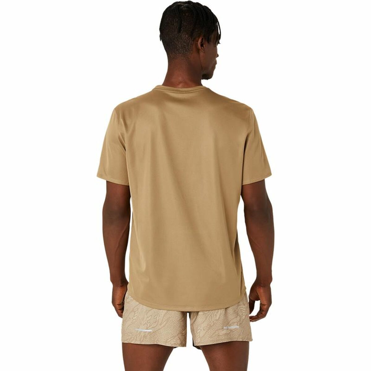 T-shirt med kortärm Herr Asics Fujitrail Logo Ss Top Brun Beige - 2