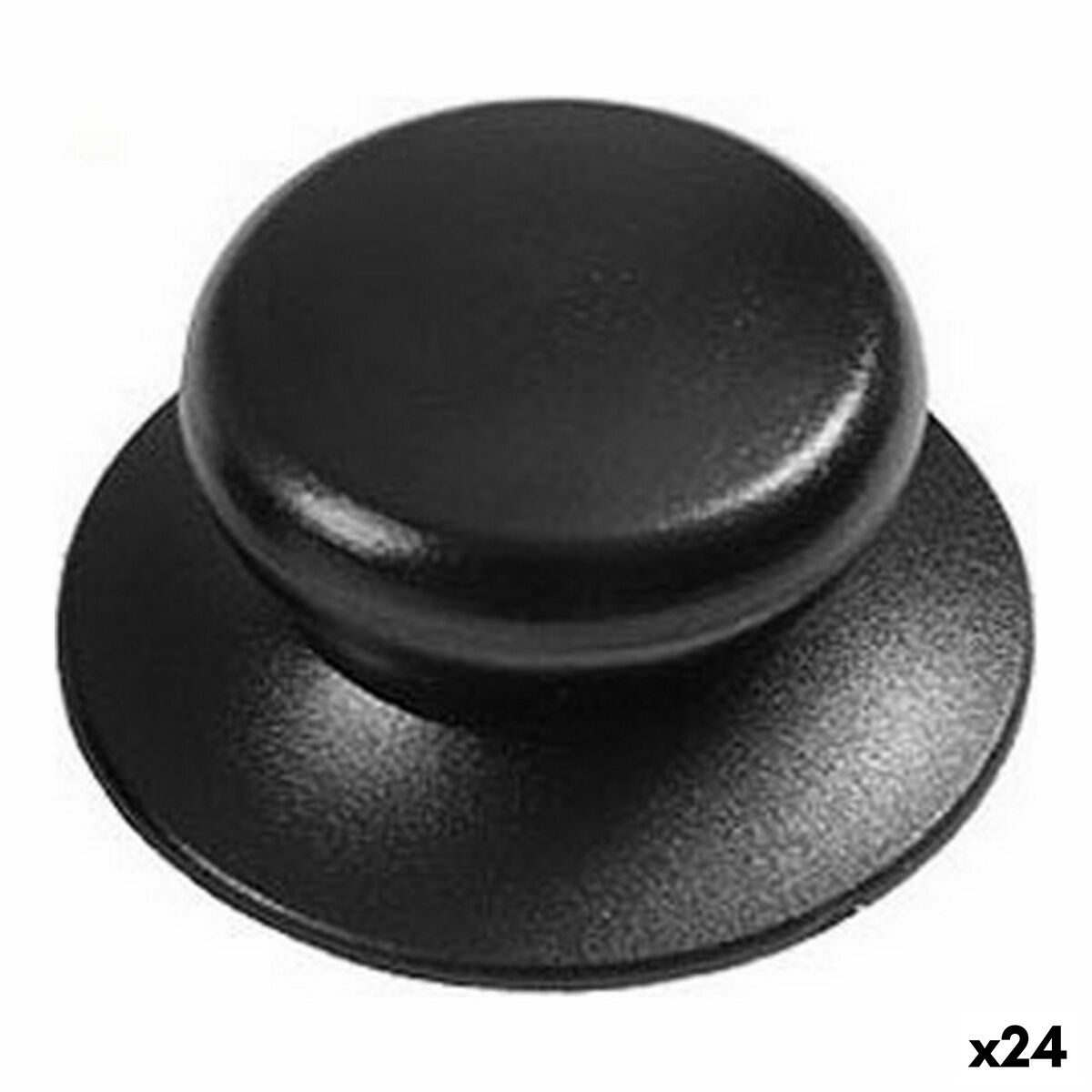 Dörrhandtag 2 antal Svart 6 cm (2 Delar)