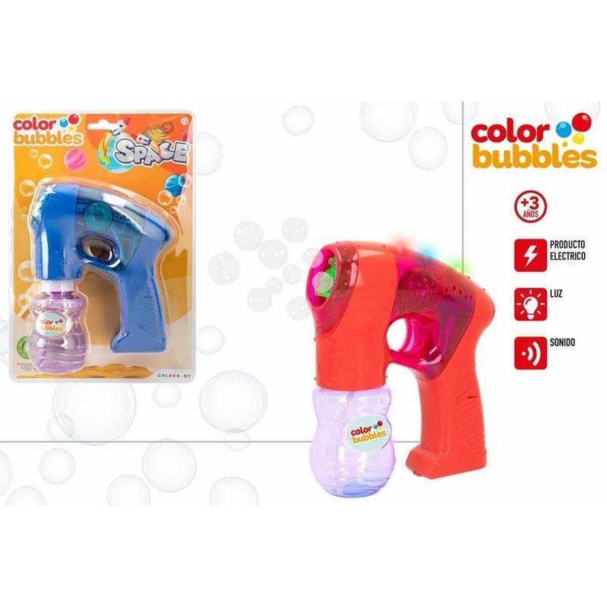 Pistol för Såpbubblor Color Bubbles 19,5 cm - 4