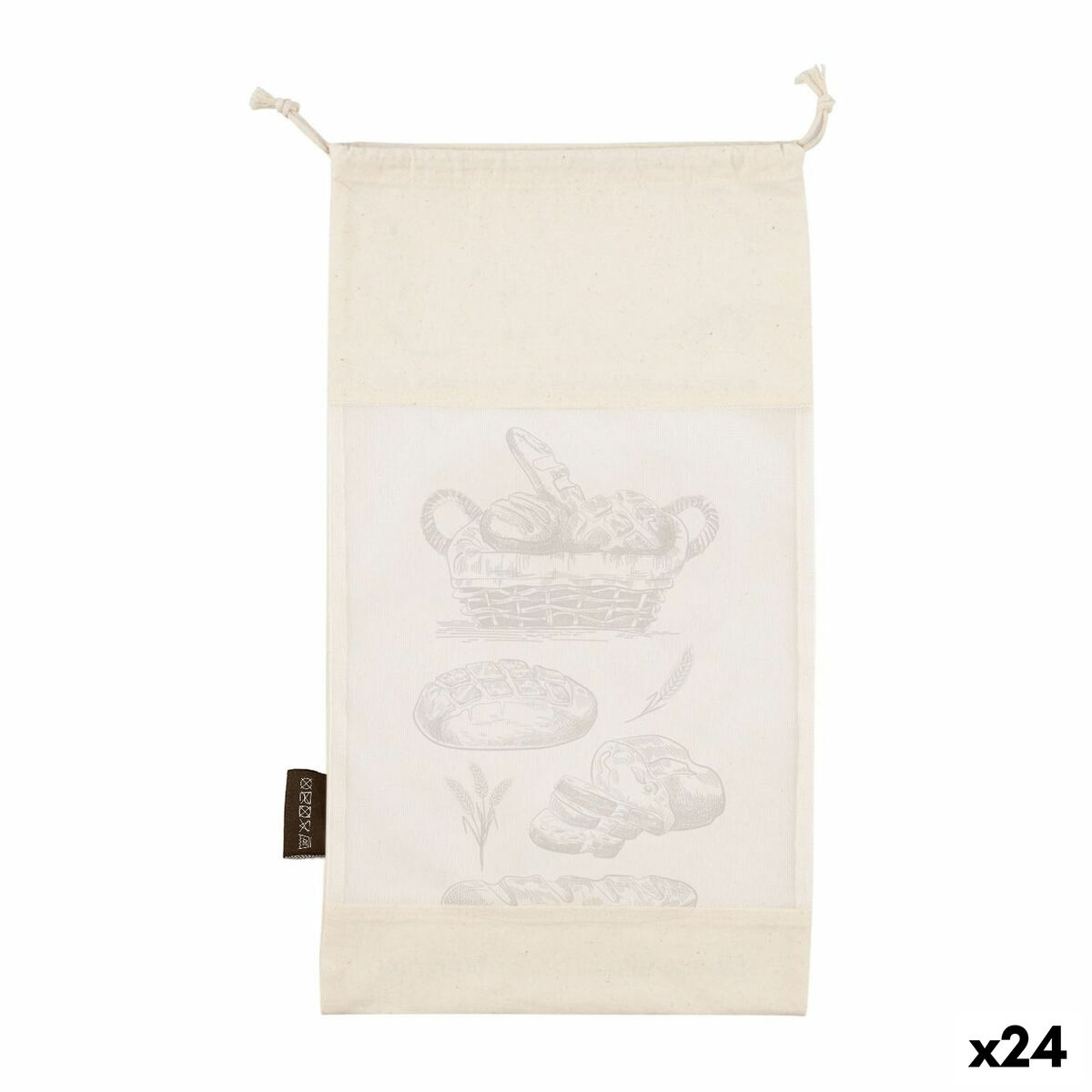 Återanvändbar matväska Quttin Bread 25 x 45 cm (24 antal)
