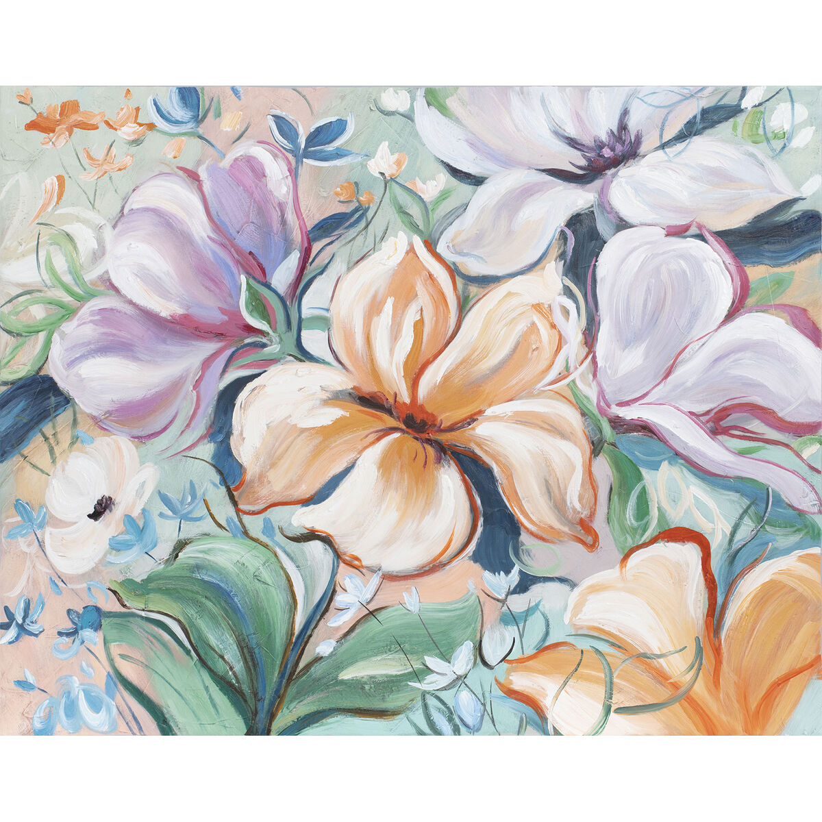 Kanvas Home ESPRIT Furu Kanvas 100 x 3,7 x 80 cm - 4