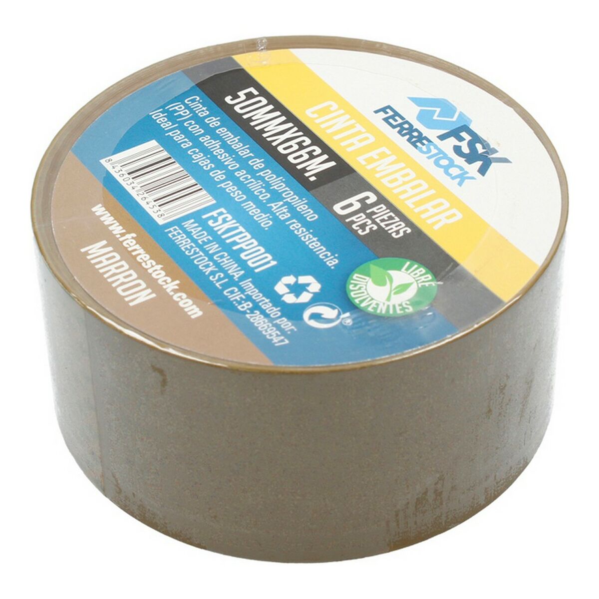 Set med självhäftande tejp Ferrestock 6 uds 66 m x 50 mm - 4