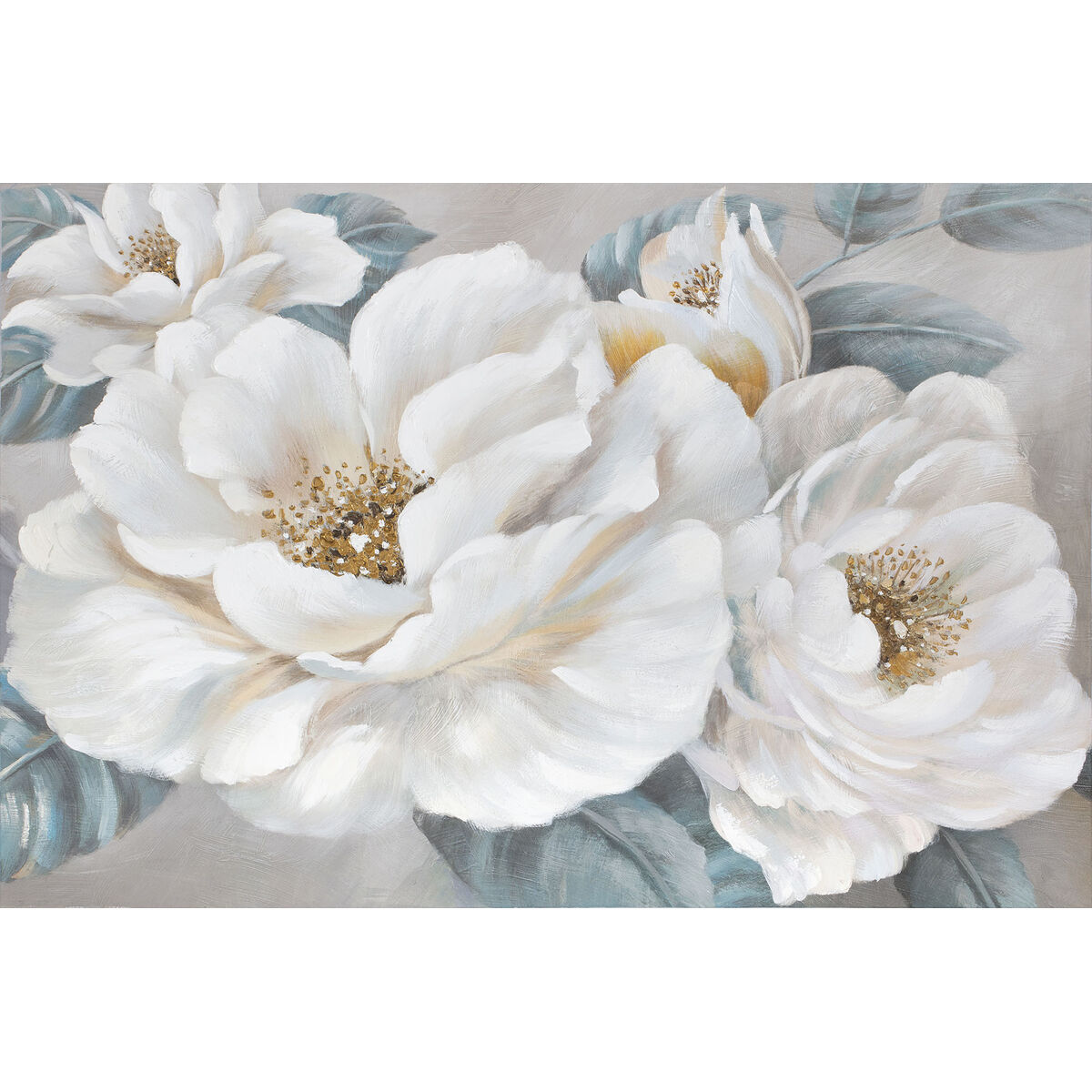 Tavla Home ESPRIT Rosor Romantisk 120 x 3,7 x 80 cm (2 antal) - 4