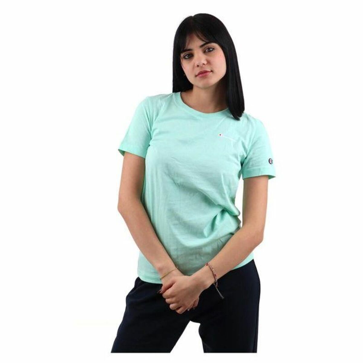T-shirt med kortärm Dam Champion Crewneck - 2