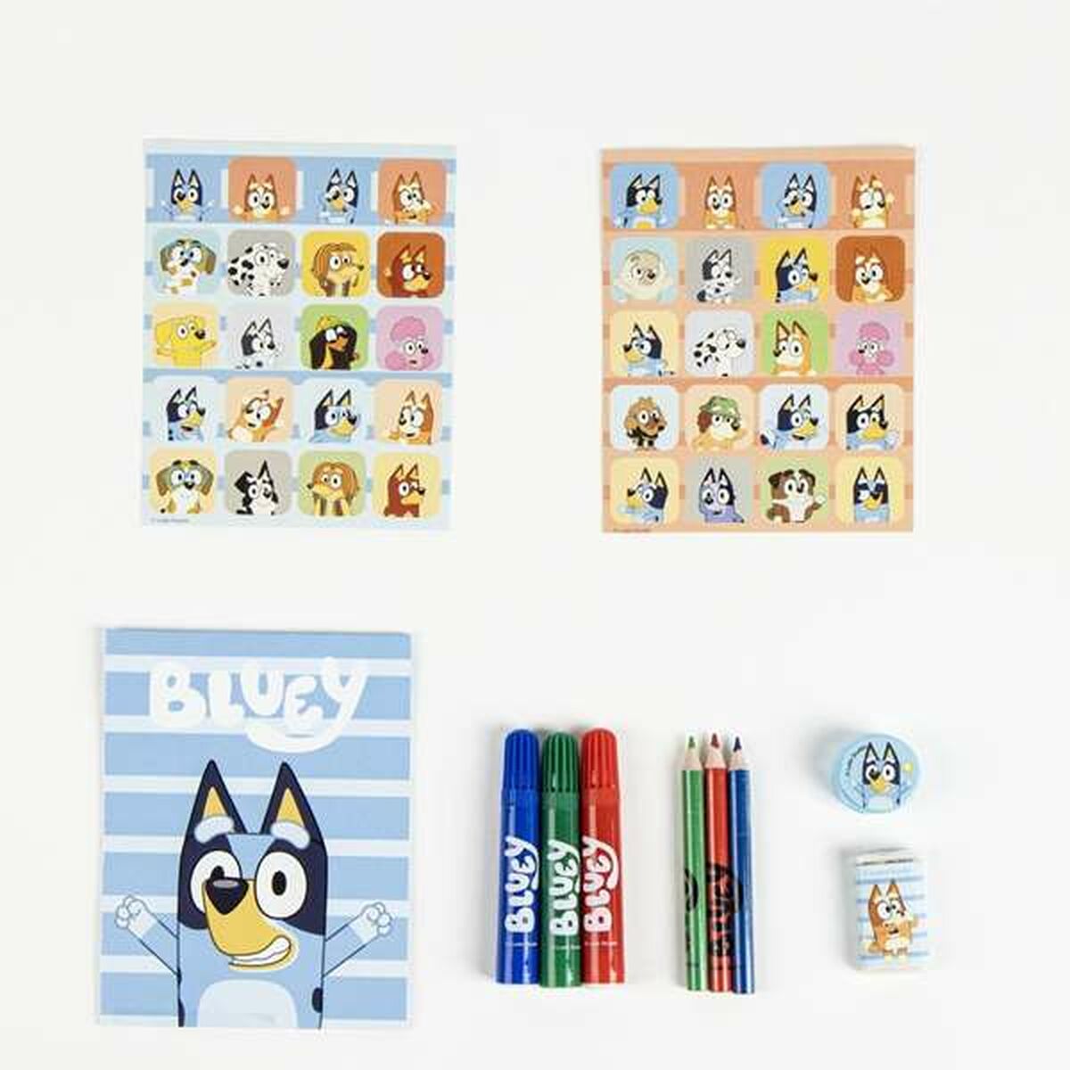 Brevpapper Set Bluey Blå - 3