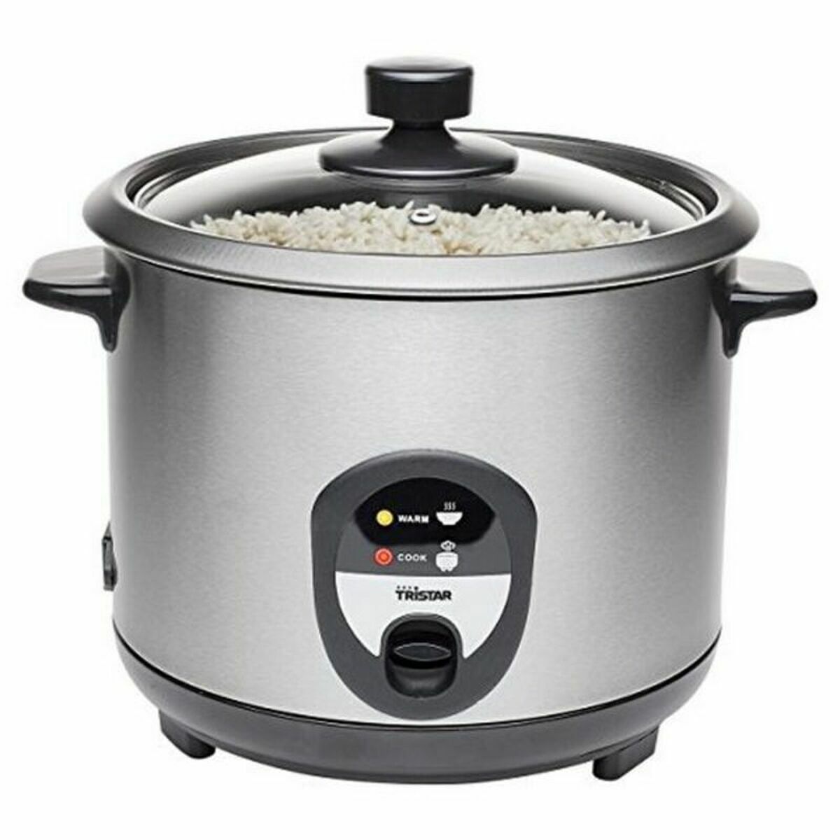 riskokaren Tristar RK-6127 Grå Svart/Silvrig Silvrig Rostfritt stål 500 W