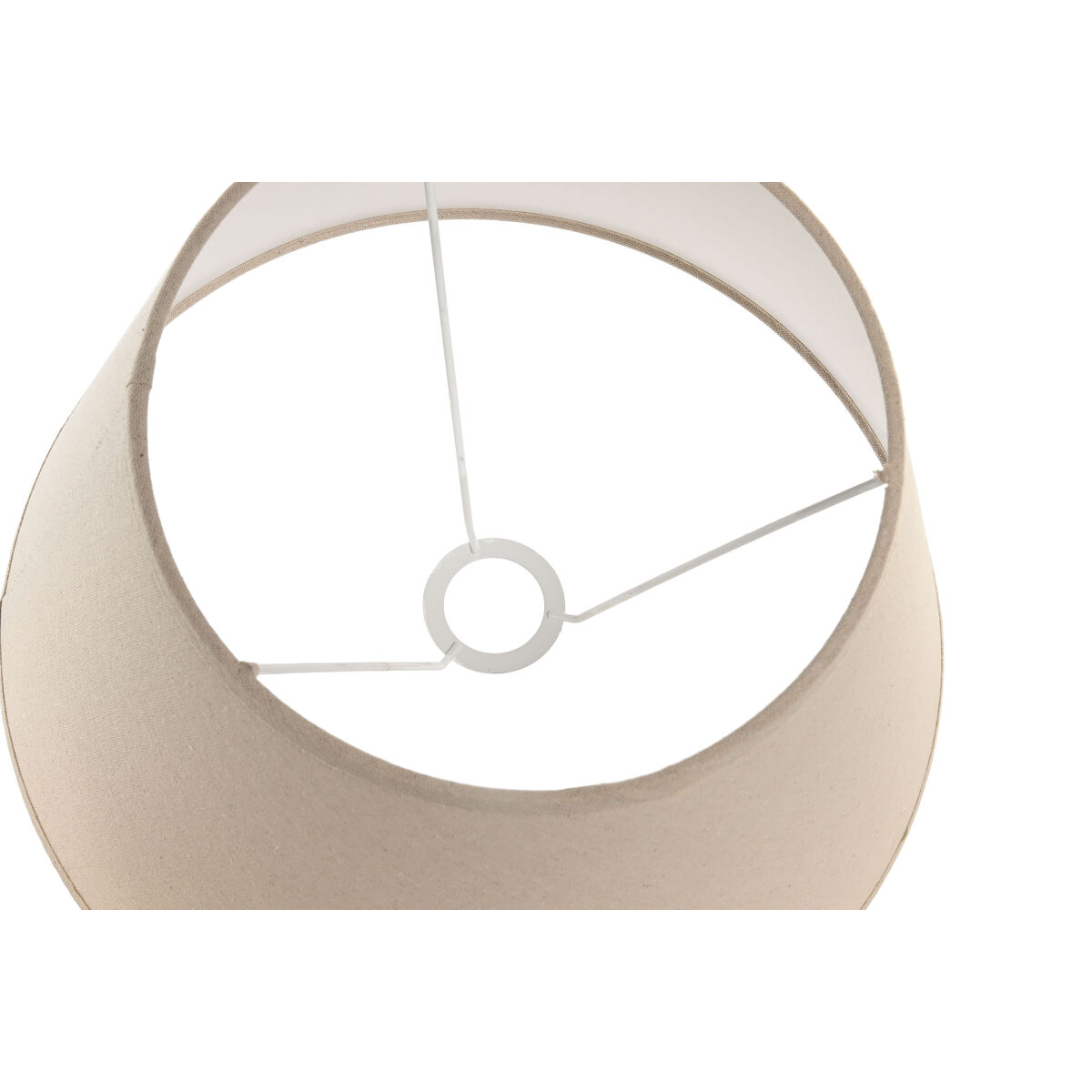 Lampskärm Home ESPRIT Beige linne Metall 40 x 40 x 25 cm (2 antal) - 2