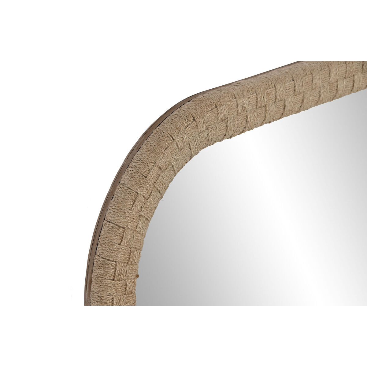 Väggspegel Home ESPRIT Naturell Snöre Trä MDF Bali 61 x 4 x 76 cm - 5