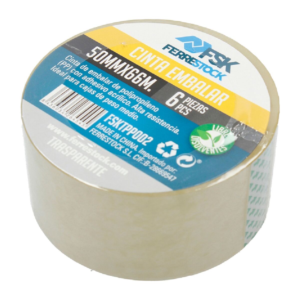 Självhäftande band Ferrestock 6 pcs Transparent 66 m x 50 mm - 4