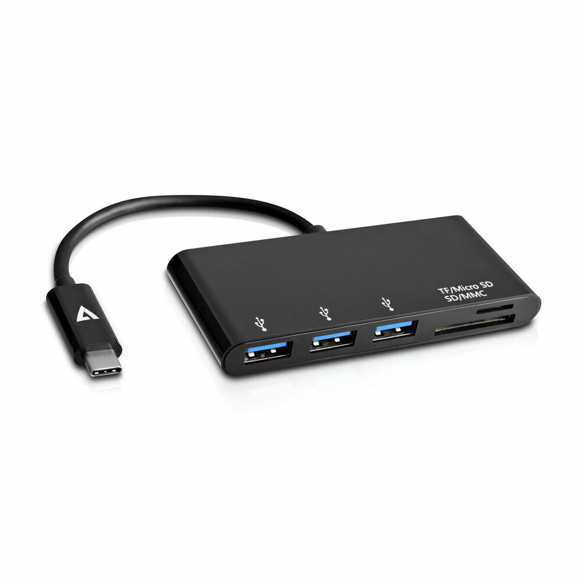 USB-HUB V7 V7UC3U-HUB-BLK-1N Svart - 3