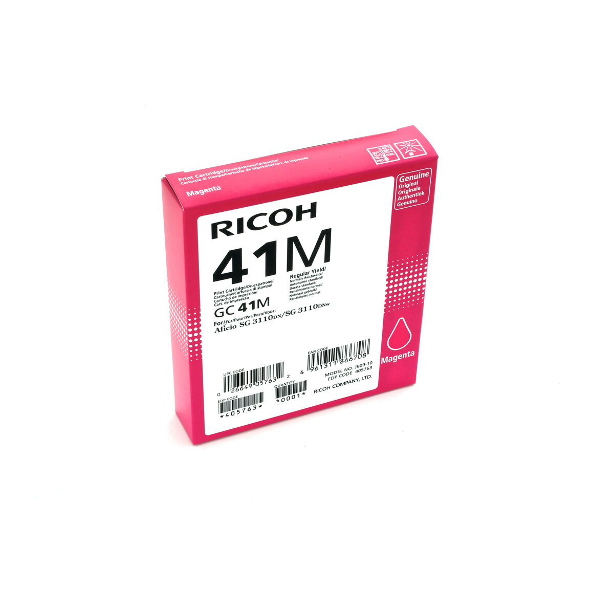 Original Bläckpatron Ricoh 405763 Magenta