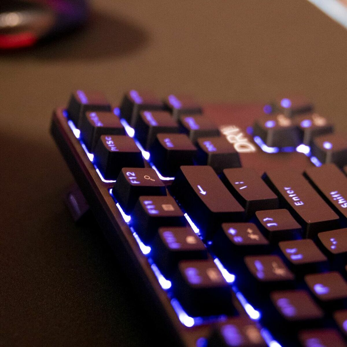 Gaming Tangentbord/ OR: Speltangentbord DR1TECH DR10031 Svart RGB QWERTY (Renoverade A) - 4