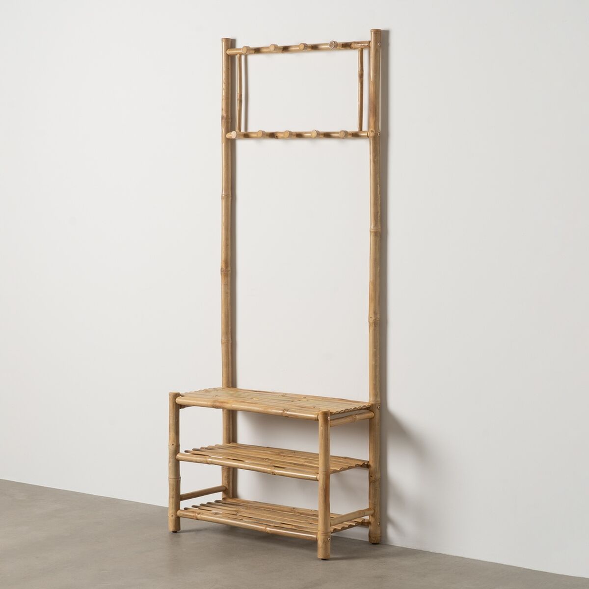 Kapphängare Naturell Bambu 70 x 32 x 175 cm - 2