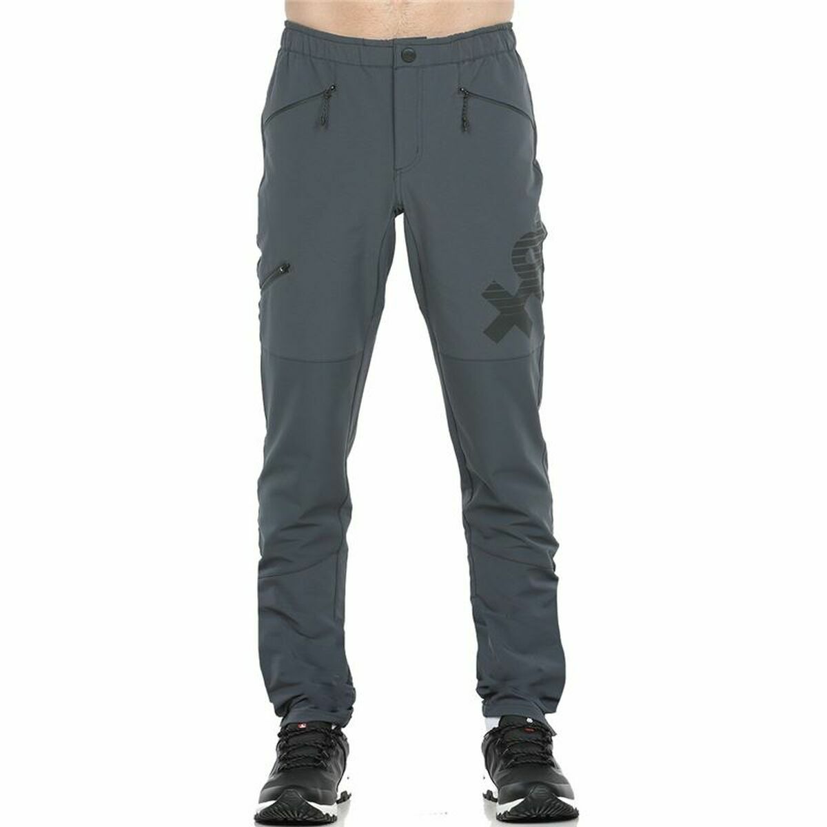 Långa träningsbyxor +8000 Biten Män Mörkgrå - 9
