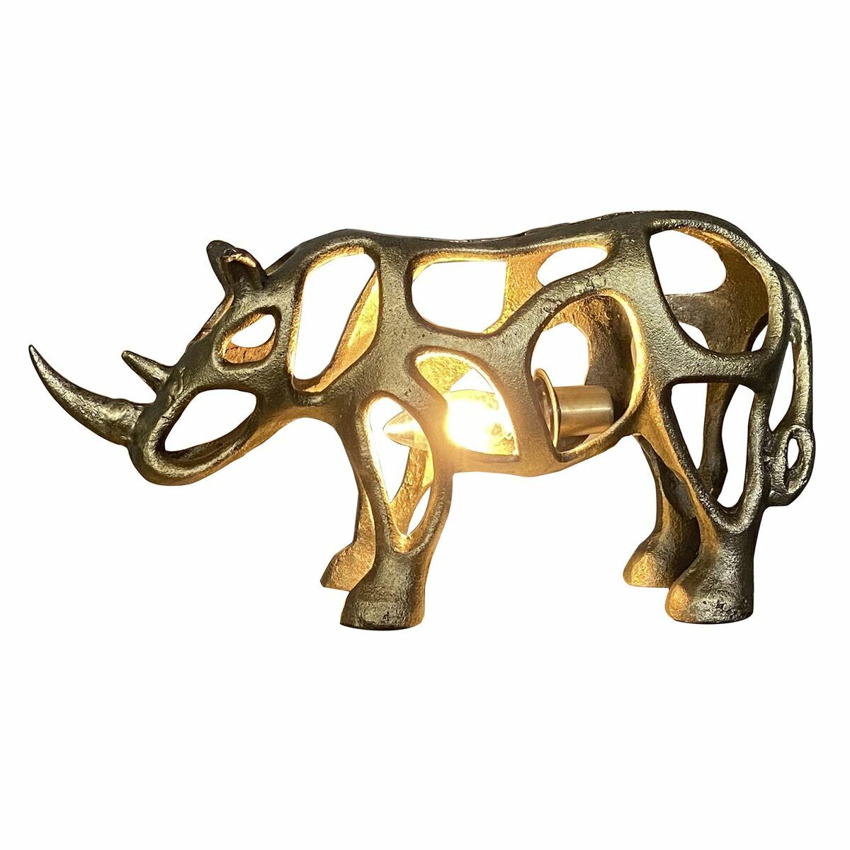 Bordslampa DKD Home Decor Gyllene Aluminium (44 x 11 x 22 cm)