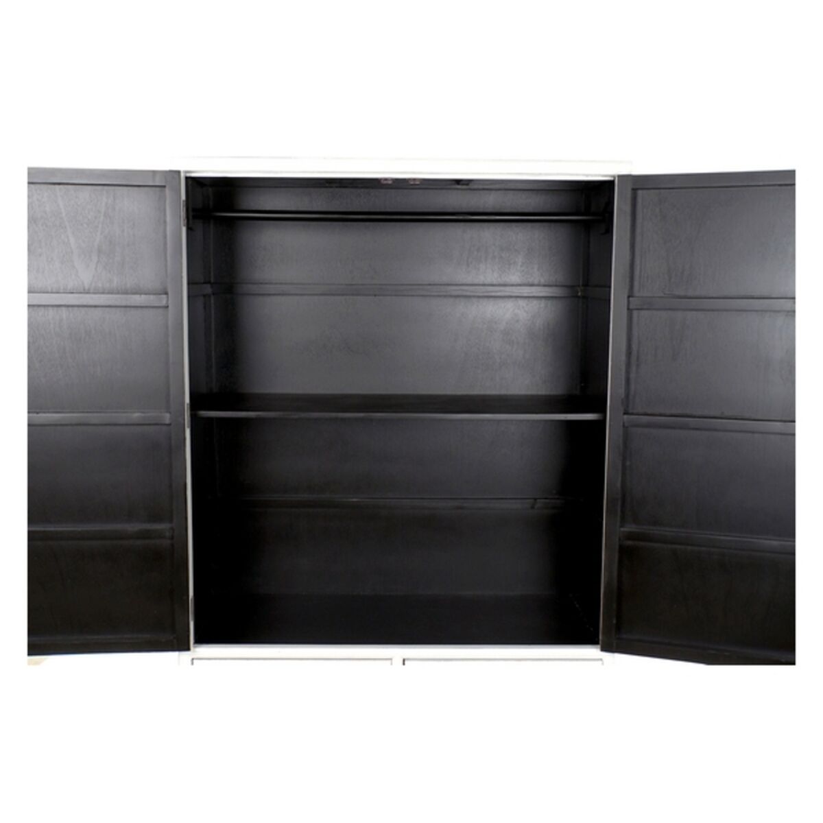 Skåp DKD Home Decor Vit Gyllene Metall Poppel 120 x 50 x 175 cm - 6