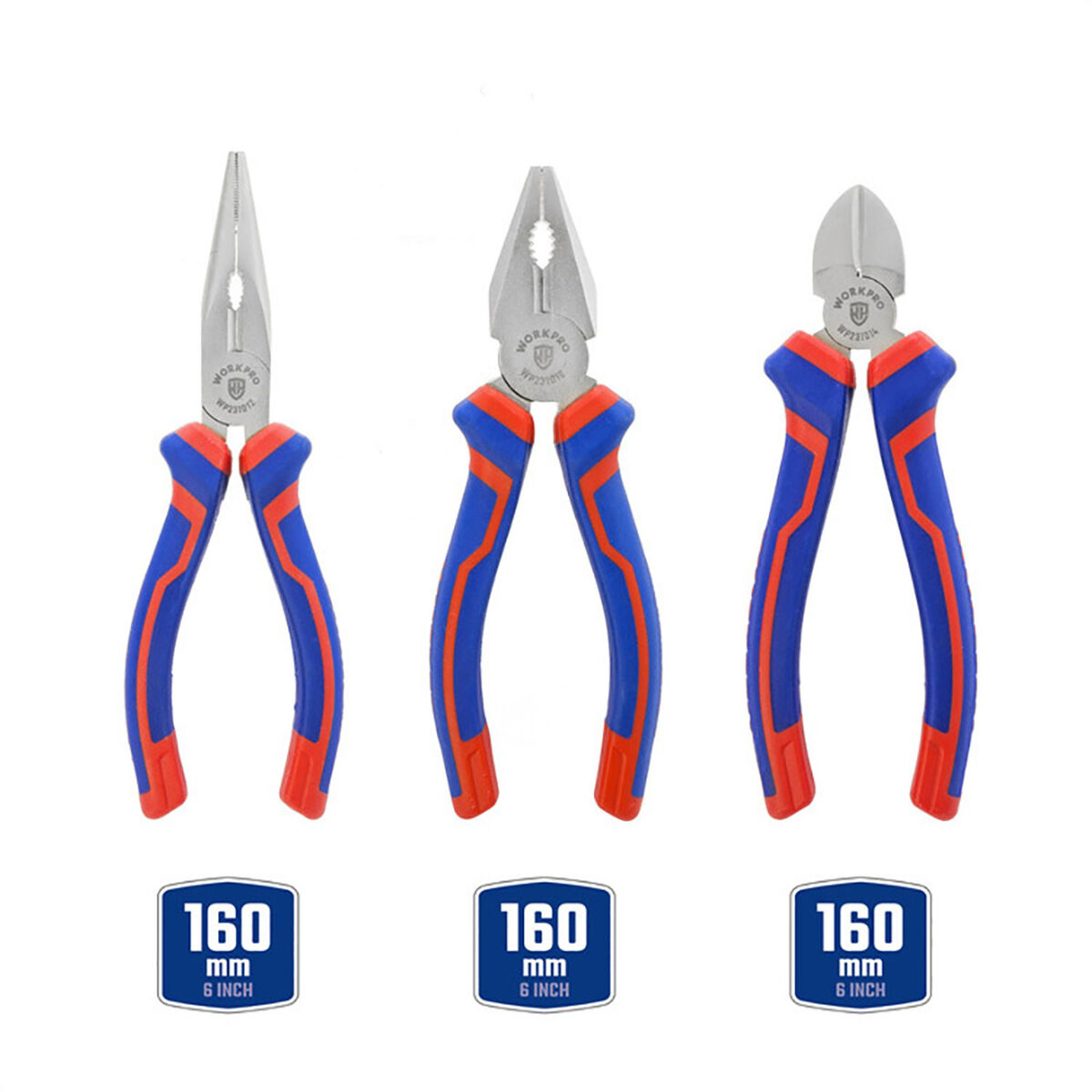 Set med nagelklippare Workpro 3 Delar - 3
