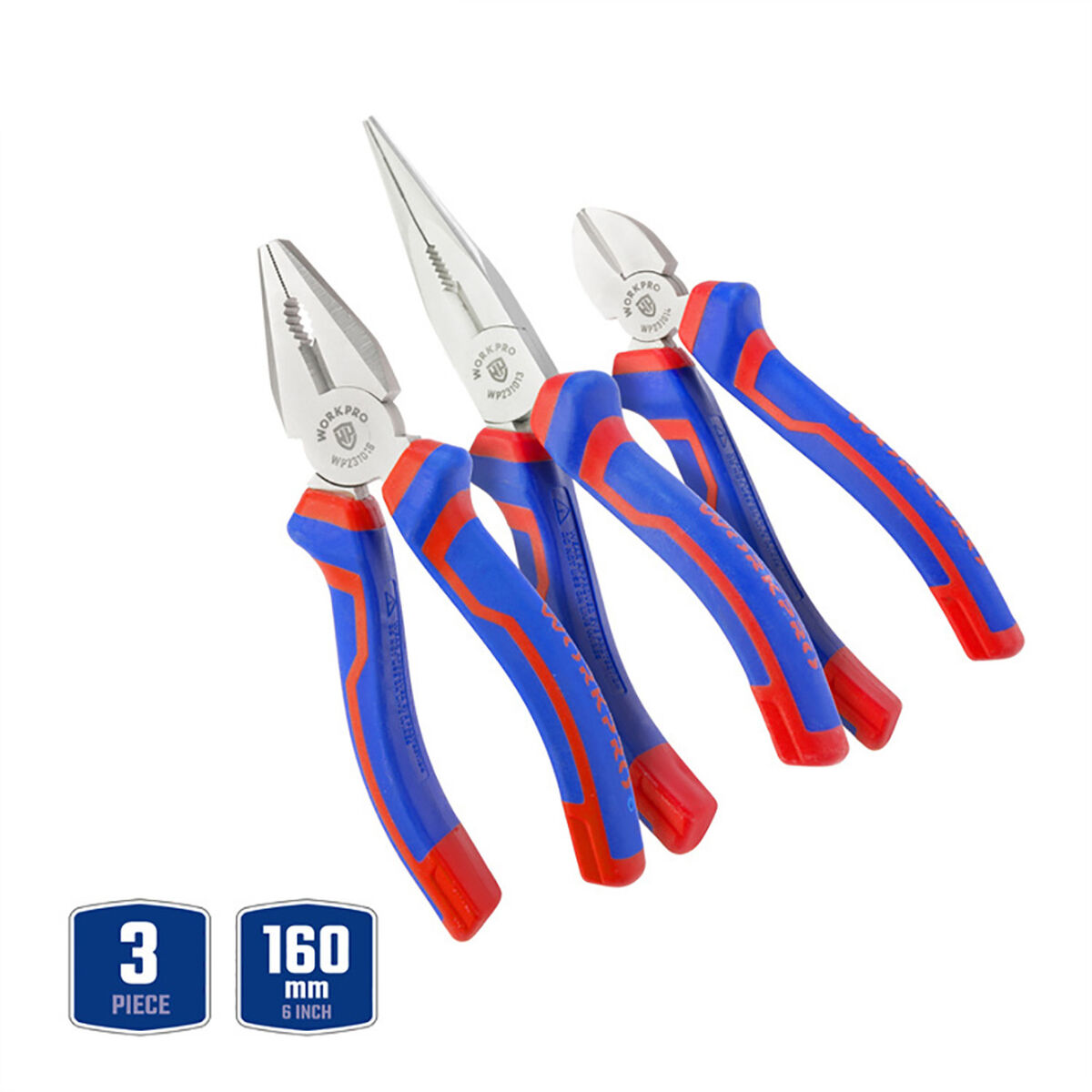 Set med nagelklippare Workpro 3 Delar - 2