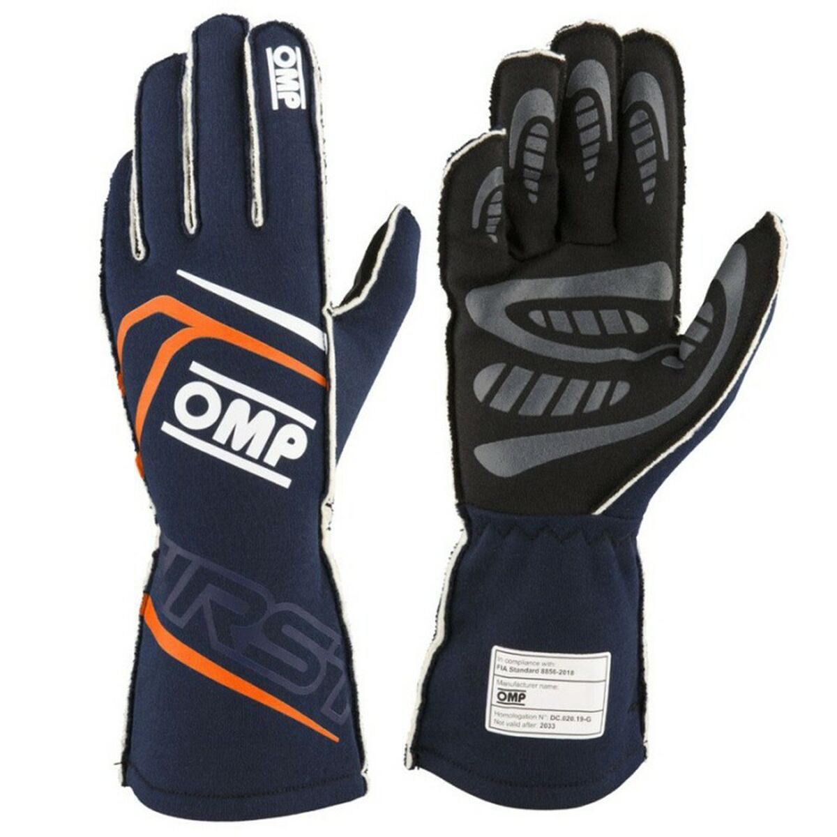 Karting Gloves OMP OMPIB0-0776-A01-249-XL XL Svart
