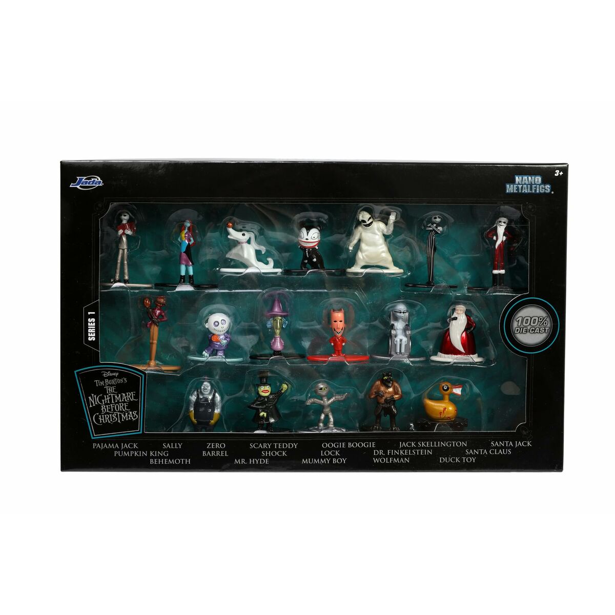 Sats med figurer The Nightmare Before Christmas 4 cm 18 Delar - 8