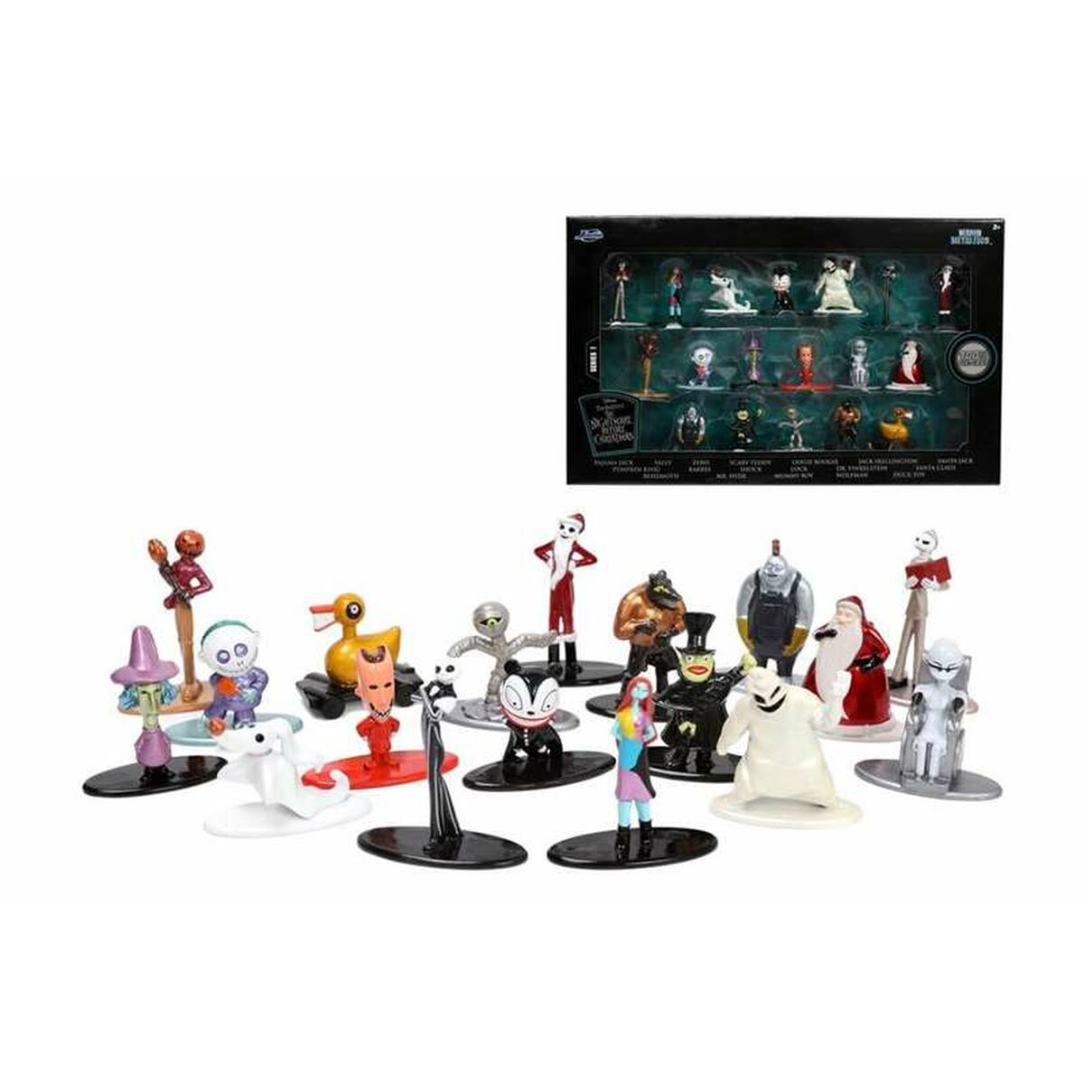 Sats med figurer The Nightmare Before Christmas 4 cm 18 Delar