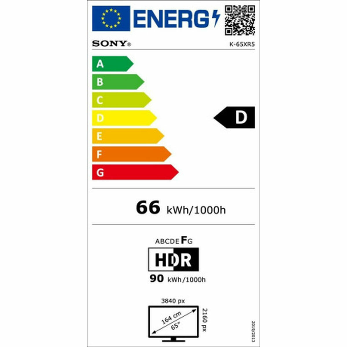 Smart TV Sony K65XR55B 65" 4K Ultra HD ULED HDR Wifi Miracast DVB-T2 Google Assistant DVB-S2 - 2