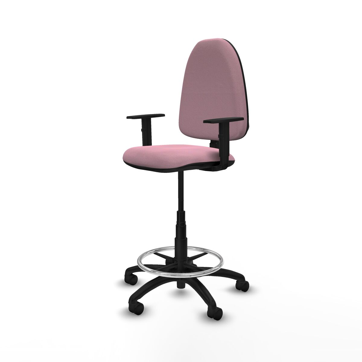 Kontorsstol Piqueras y Crespo B1D01RN Rosa Hög - 2