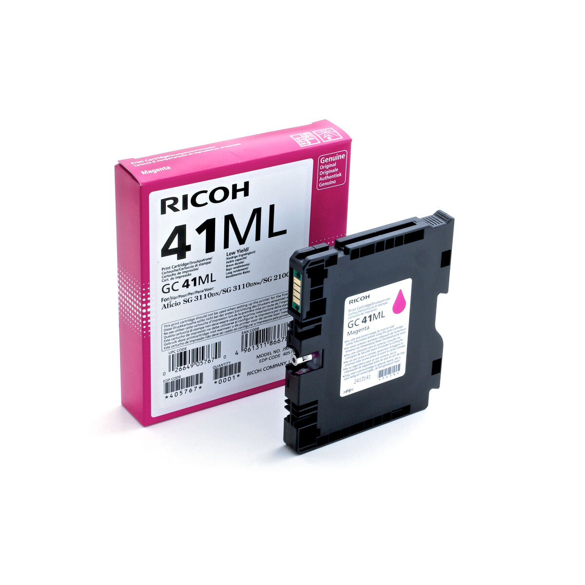 Original Bläckpatron Ricoh 405767 Magenta