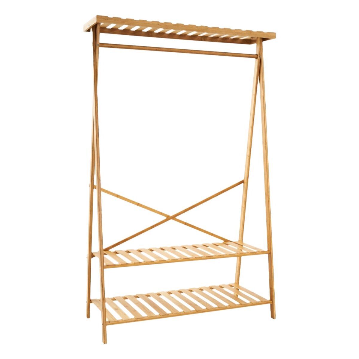 Klädhängare Naturell Bambu 100 x 43 x 160 cm