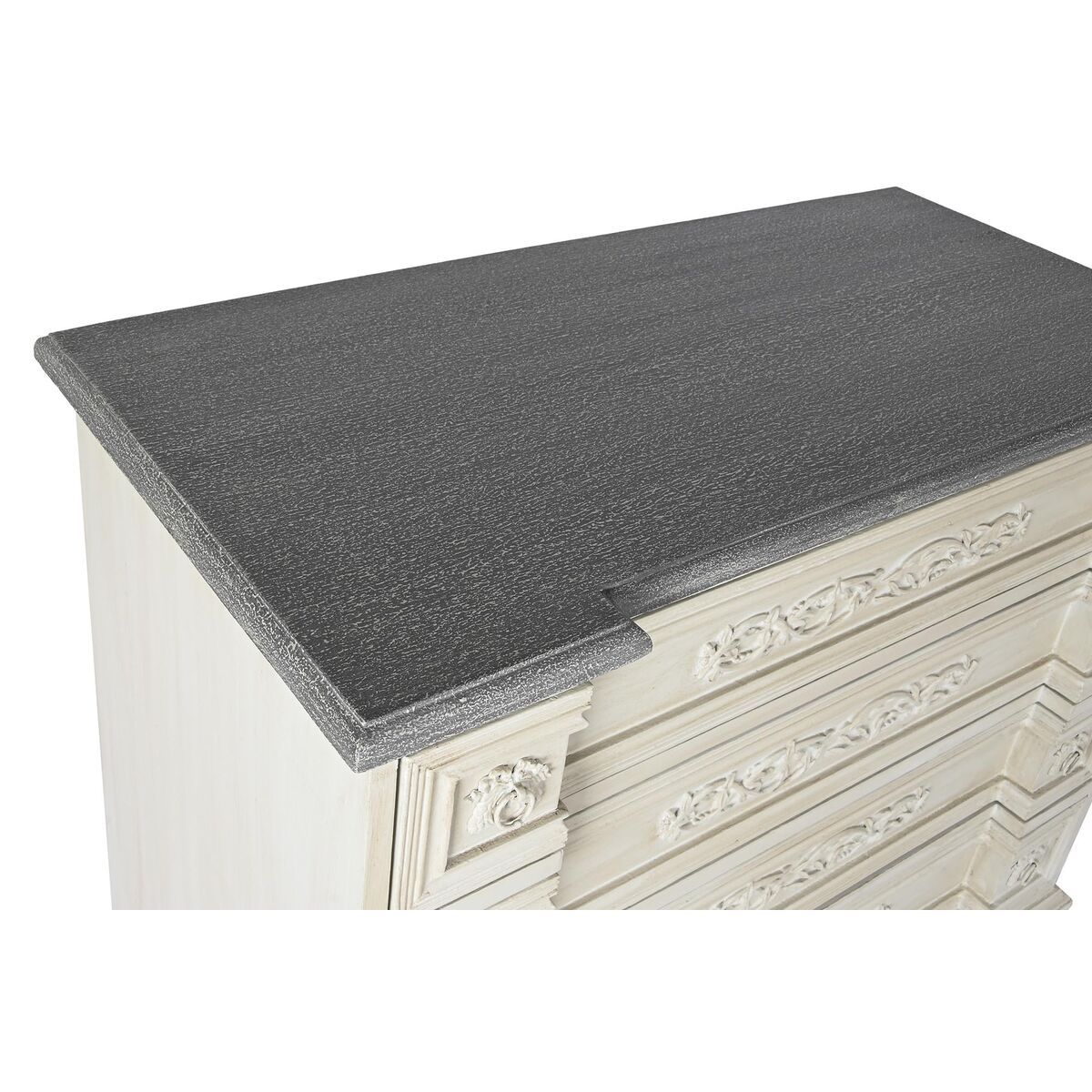 Byrå DKD Home Decor 100 x 50 x 83,5 cm Grå Beige Mörkgrå Mangoträ Trä MDF - 2